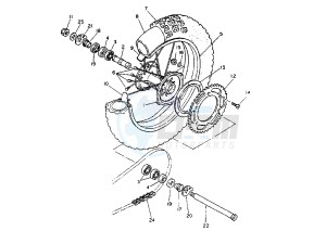 TT S 600 drawing REAR WHEEL