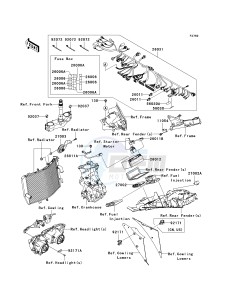 ZX 1000 D [NINJA ZX-10R] (D6F-D7FA) D7F drawing CHASSIS ELECTRICAL EQUIPMENT