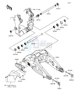 NINJA ZX-10R ABS ZX1000SGFB XX (EU ME A(FRICA) drawing Swingarm