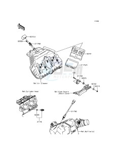 NINJA ZX-10R ABS ZX1000KFF FR XX (EU ME A(FRICA) drawing Fuel Injection