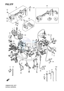 AN650 (E2) Burgman drawing WIRING HARNESS (AN650AK5 E24)