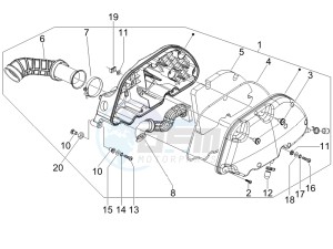 X Evo 250 Euro 3 drawing Air filter