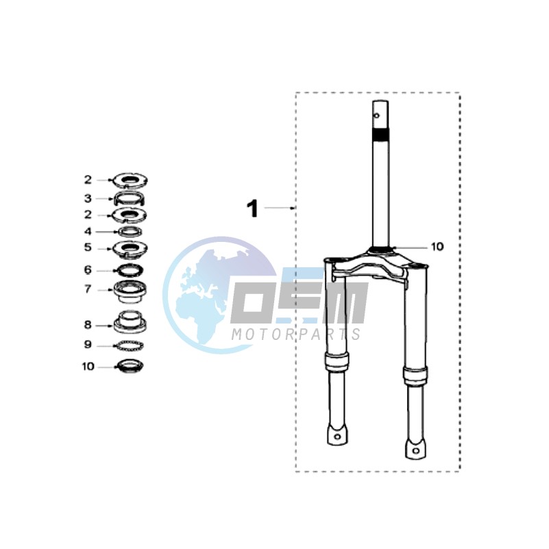 FRONT FORK / STEERINGHEAD