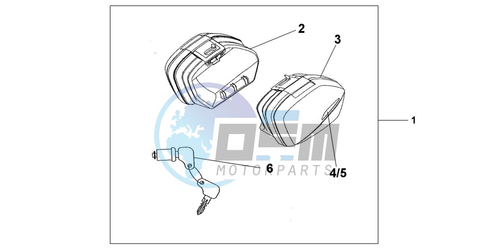 33 LITRE PANNIER SET QUASAR SILVER METALLIC