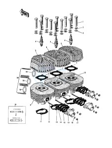 H1 C [MACH III] 500 [MACH III] drawing CYLINDER HEADS_CYLINDERS -- 69-72 H1_A_B_C- -