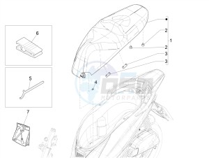 MEDLEY 125 4T IE ABS E4 2020 (APAC) drawing Saddle/seats