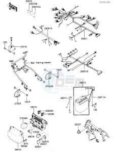 ZX 750 E [GPZ 750 TURBO] (E1-E2) [GPZ 750 TURBO] drawing CHASSIS ELECTRICAL EQUIPMENT