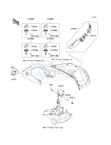 KVF 750 B (BRUTE FORCE 750 4X4I) (B6F-B7FA) B7F drawing IGNITION SWITCH