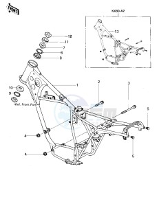 KX 80 A [KX80] (A1-A2) [KX80] drawing FRAME_FRAME FITTINGS