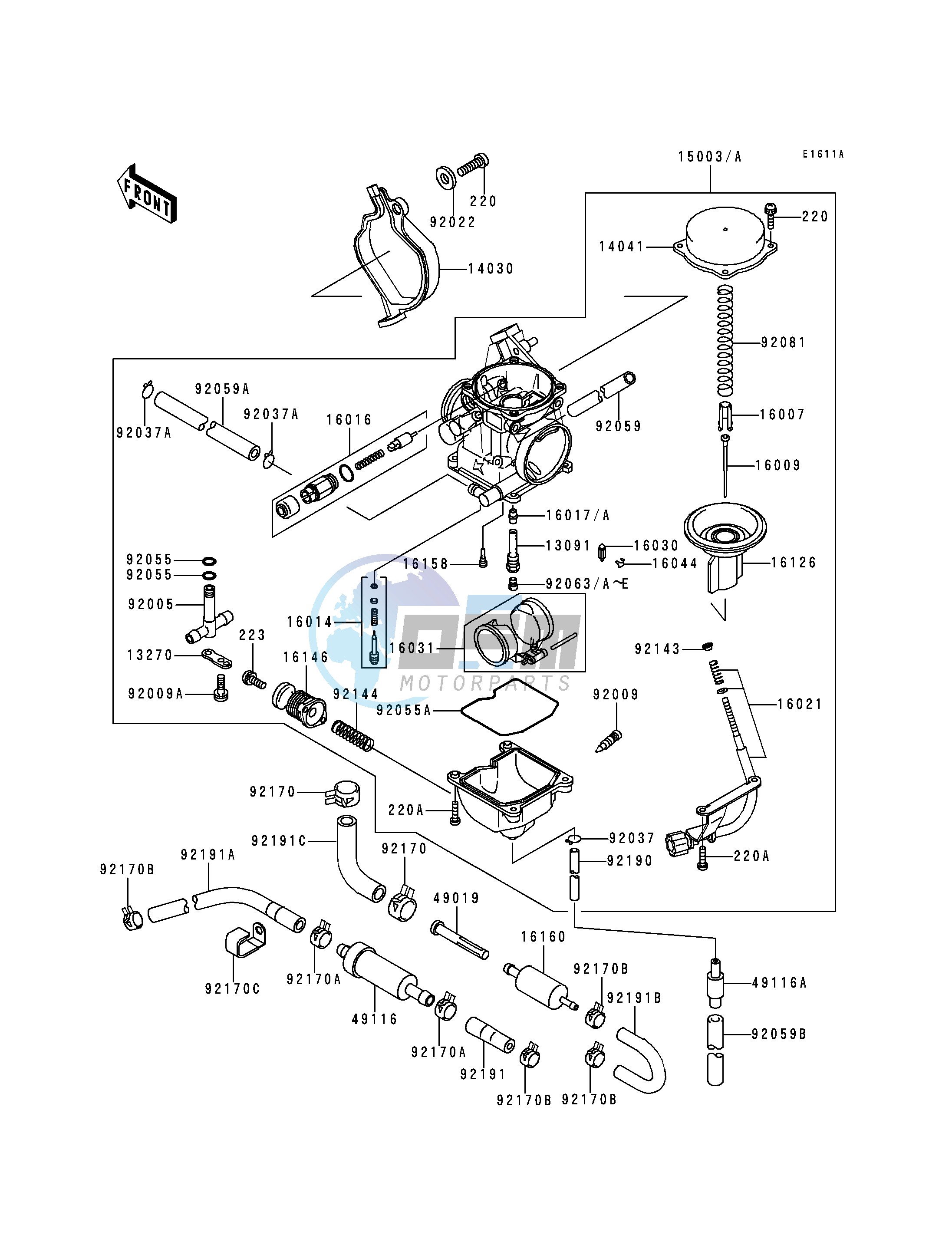 CARBURETOR -- LF400AE532918 - - -