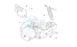 Scarabeo 50 2t (eng. Minarelli) drawing Engine