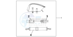 CBR1000RR9 Australia - (U / PSW) drawing REAR SEAT BAG