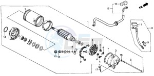 VT1100C SHADOW drawing STARTING MOTOR