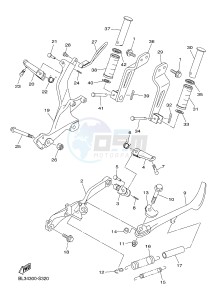 XVS950XR-A SCR950 SCR950 (BL34) drawing STAND & FOOTREST