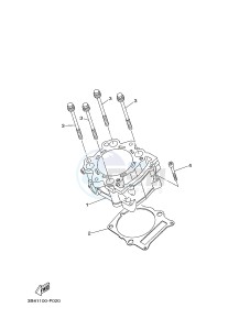 YFM700FWAD YFM7FGPLED GRIZZLY 700 EPS LIMITED EDITION (1HPY) drawing CYLINDER