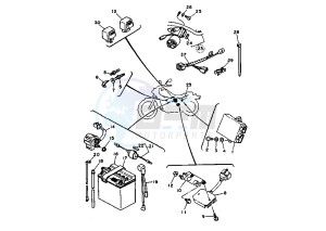 XV S VIRAGO 250 drawing BATTERY MY97-98