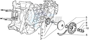 Hexagon 125 GT drawing Driving pulley