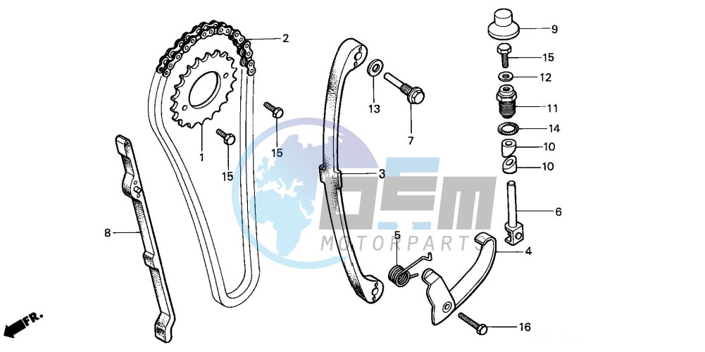 CAM CHAIN/TENSIONER