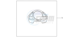 CB600FA9 Europe Direct - (ED / ABS) drawing METER PANEL