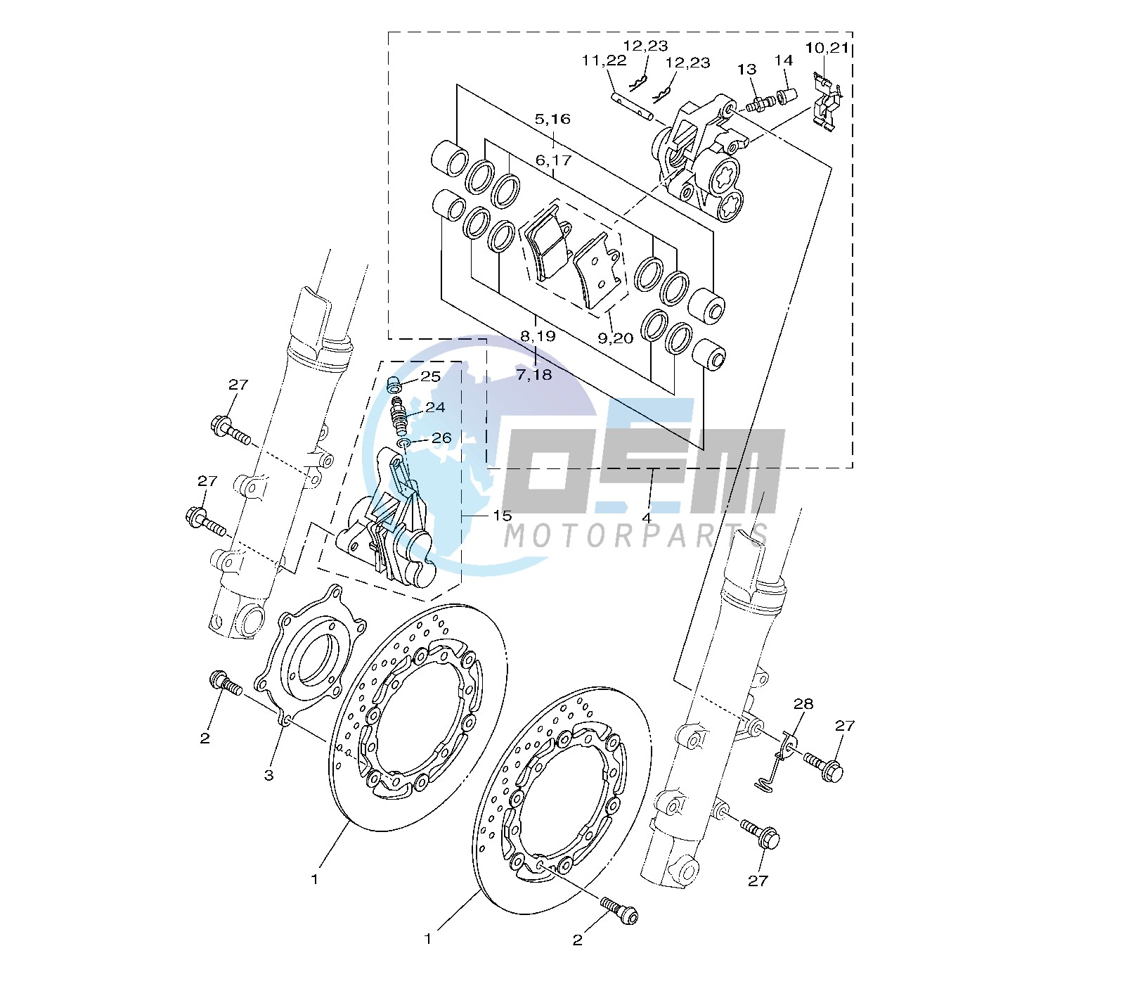 FRONT BRAKE CALIPER