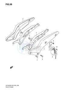 VZ1500 (E3-E28) drawing REAR FRAME