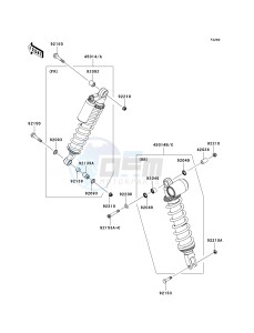 KSF 450 B [KFX450R MONSTER ENERGY] (B8F-B9FB) B8F drawing SHOCK ABSORBER-- S- -