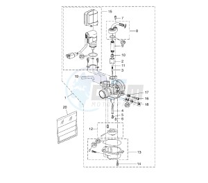 NS AEROX 50 drawing CARBURETOR