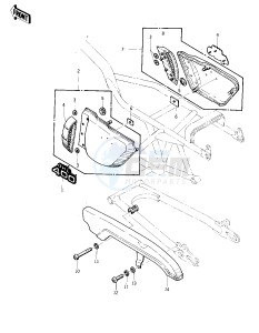 KZ 400 S [SPECIAL] (S) [SPECIAL] drawing SIDE COVERS_CHAIN COVER -- 75 S- -