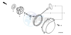 TRX420FPAA Australia - (U / PS) drawing RECOIL STARTER