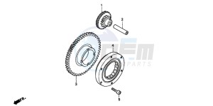 CBF600S drawing STARTING CLUTCH