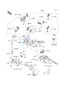 VN 1700 C [VULVAN 1700 NOMAD] (9FA) C9FA drawing IGNITION SWITCH_LOCKS_REFLECTORS