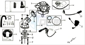 MIO 100 L6 drawing CARBURATOR