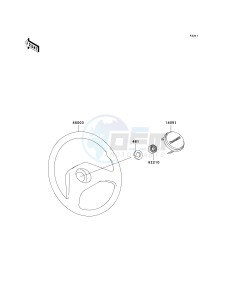 KAF 620 E [MULE 3010 4X4] (E6F-E8F) E6F drawing STEERING WHEEL