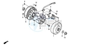 XR50R drawing GENERATOR