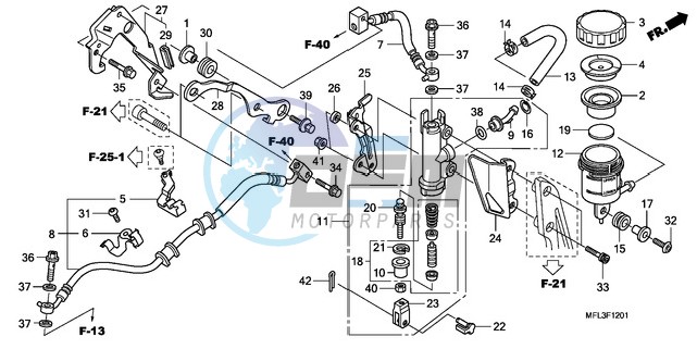 REAR BRAKE MASTER CYLINDER (CBR1000RA)