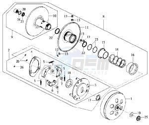 JOYRIDE 200 drawing CLUTCH