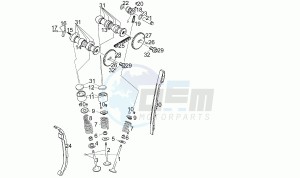 Pegaso 650 drawing Valves T