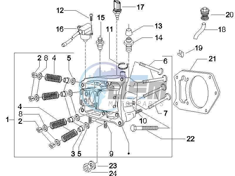 Cilinder head unit - Valve