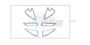 CBR600RR9 UK - (E / MME) drawing KIT, RACING STICKER