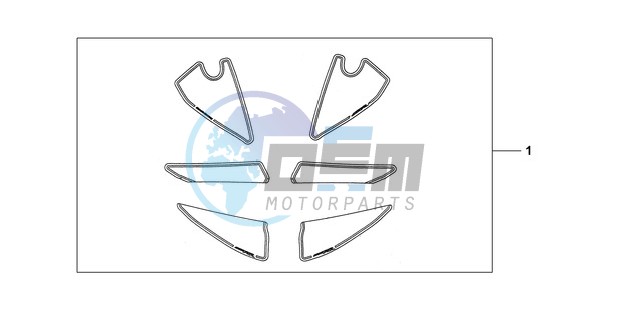 KIT, RACING STICKER