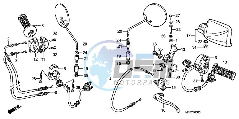 HANDLE LEVER/SWITCH/CABLE