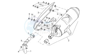 Atlantic 125 e3 drawing Exhaust unit