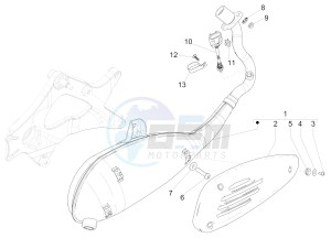 GTS 125 4T 3V ie Super (APAC) (RK, VT) drawing Silencer