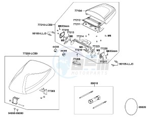 AGILITY FAT 50cc12 inch Netherlands drawing Seat