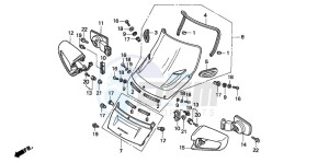 ST1100A drawing WIND SCREEN