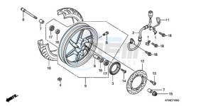 SH300AR9 Europe Direct - (ED / ABS SPC) drawing FRONT WHEEL