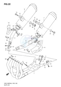 GSX1300R drawing MUFFLER