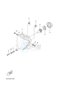 MT125 MT-125 (BR31 BR31 BR31 BR31 BR31) drawing HEADLIGHT