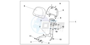 NSA700A9 KO / MME drawing BACKREST *RP179P*