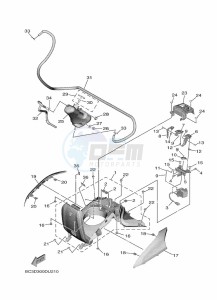 XP530-A TMAX SX ABS (BX3D) drawing SIDE COVER 2